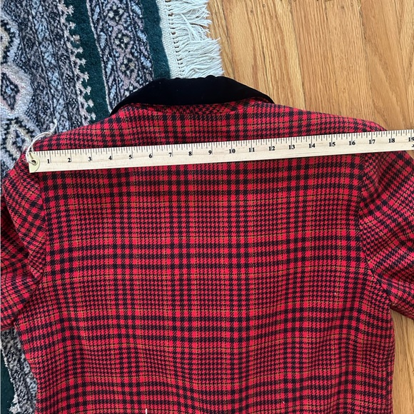 Vintage 1990s Wool Tartan Plaid Blazer - Picture 9 of 10